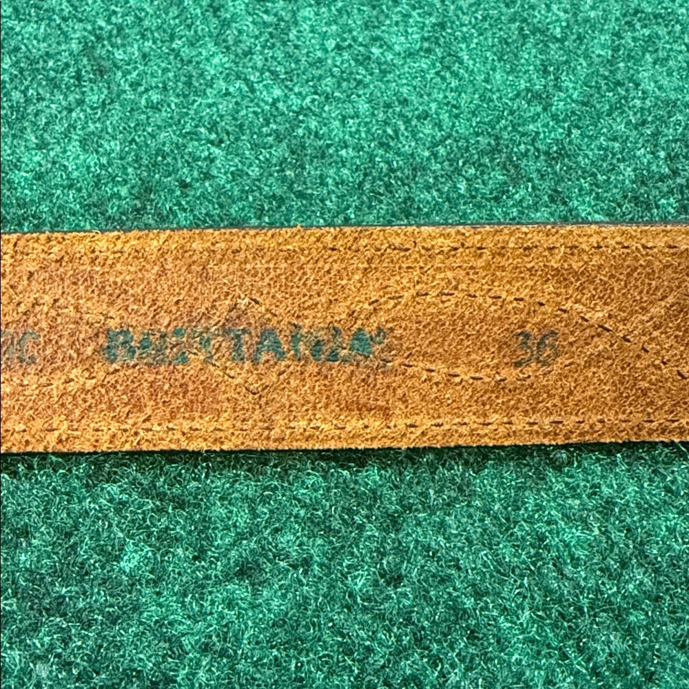 Handmade Brittania Brown Leather Belt (Size 36) - Picture 2 of 6